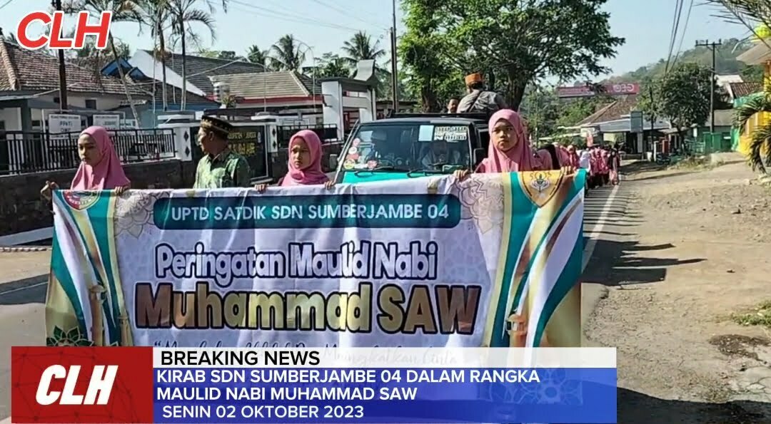 SDN Sumbjambe 04 Adakan Kegiatan Maulid Nabi dan Kirab Siswa