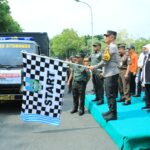 Forkopimda Jatim Berangkatkan Bantuan Untuk Warga Palestina dari Lapangan Makodam V Brawijaya