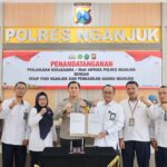 Tingkatkan Sinergitas Kapolres Nganjuk Tandatangani MoU dengan STKIP PGRI dan Pengadilan Agama
