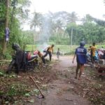 Mengantisipasi Banjir Muspika Ledokombo,Sahabat Tagana Bersama Perangkat Desa Gotong-Royong