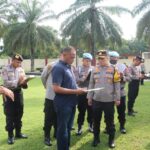 Kapolres Blitar Cek Kompi Dalmas Pastikan Kesiapan Personel Pengamanan Pemilu 2024