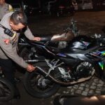 Gelar Patroli Gabungan Polres Kediri Amankan Puluhan Motor Berknalpot Tidak Sesuai Spektek