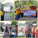 Jumat Berkah, Bangkalan Membangun Masyarakat Madani (BM3) Bersama Wartawan Peduli Sosial Bangkalan Bagikan Ratusan Paket Nasi Kotak