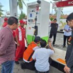 Pastikan Keakuratan Pengisian, Tim Gabungan Polresta Banyuwangi Sidak SPBU