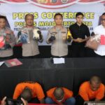 Polres Mojokerto Kota Berhasil Amankan Komplotan Pelaku Curanmor yang Beraksi di 15 TKP