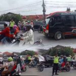 Cegah Kemacetan,Polsek Tanah Merah Amankan Arus Balik Lebaran 1445 H