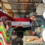 Satgas Yonif 509 Kostrad TK Hololoma ROSITA (Memborong Hasil Tani) mama papua sampai Habis Ludes.