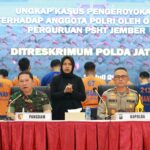 Polda Jatim Tetapkan 13 Oknum Pendekar PSHT Jember Sebagai Tersangka Pengeroyokan Polisi saat Patroli