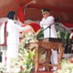 Upacara HUT Kemerdekaan Indonesia di Kabupaten Bangkalan Berjalan Hidmat