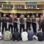 Polres Pelabuhan Tanjungperak Amankan 7 Kelompok Gang Allstar di Tenggumung Baru Surabaya