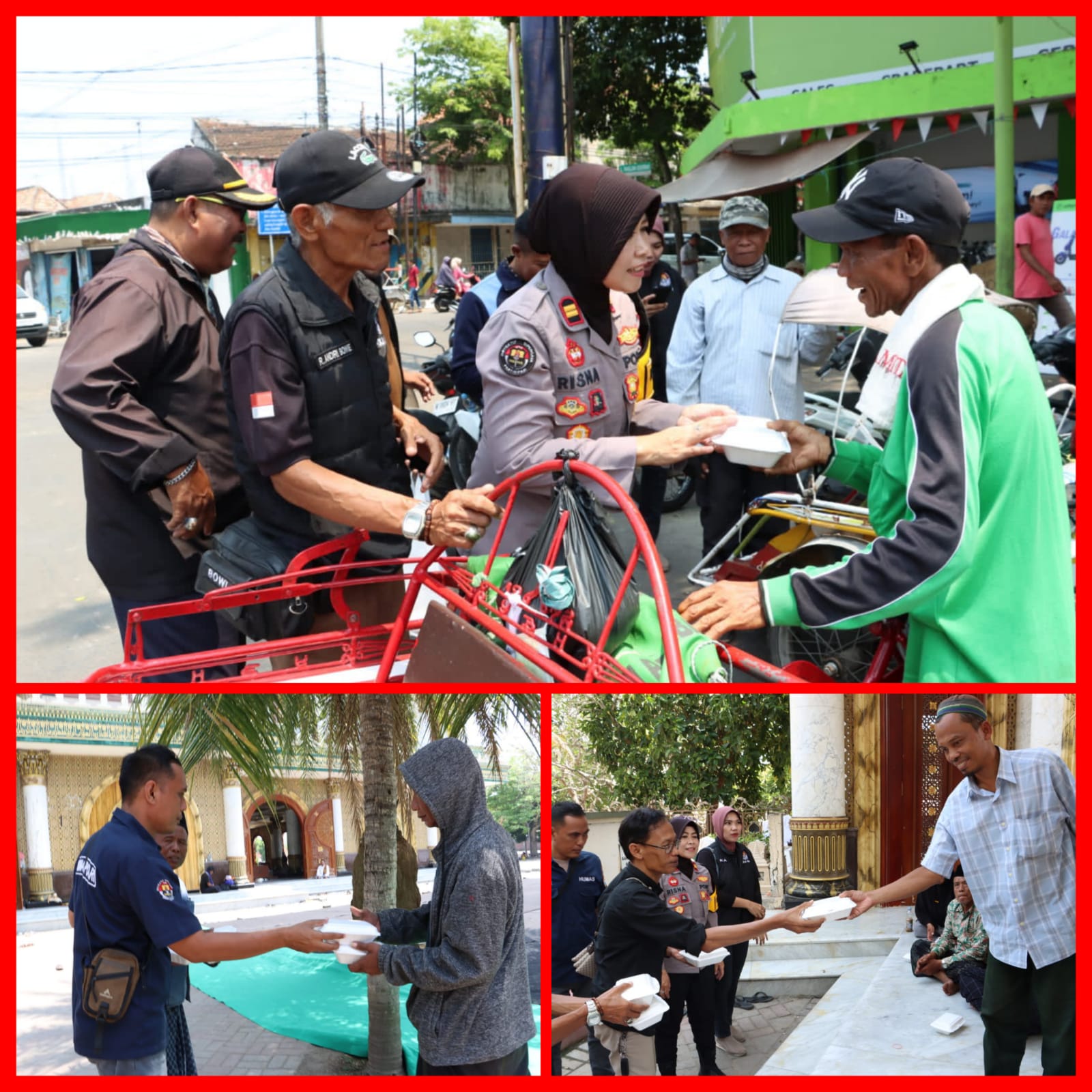 Humas Polres Bangkalan Berbagi dalam Jum’at Berkah Dalam Rangka Jelang Hari Humas Polri Ke-73