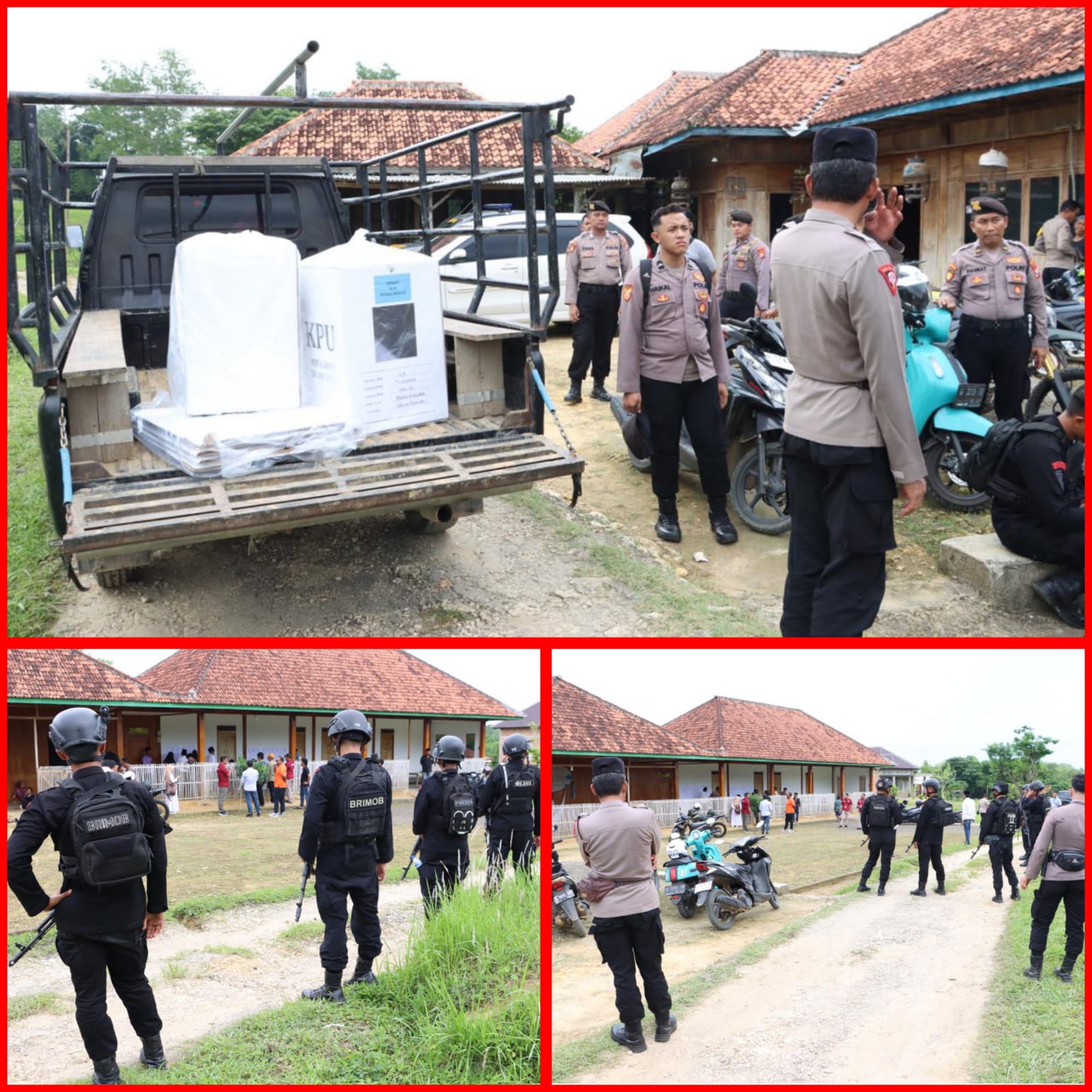 Polres Bangkalan Amankan Pemungutan Suara Ulang Pilkada di Desa Tlagah, Galis