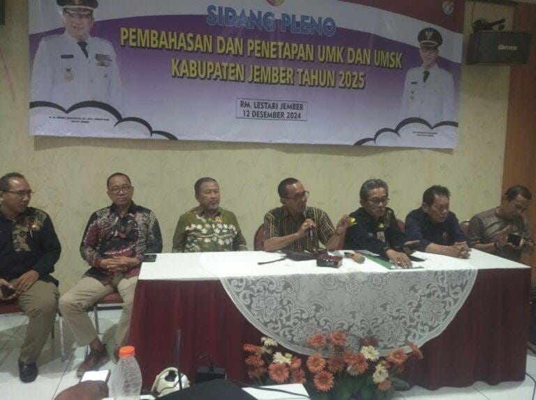 Keputusan Rapat Pleno Ke 3 UMK Kabupaten Jember Naik 6,5 Persen