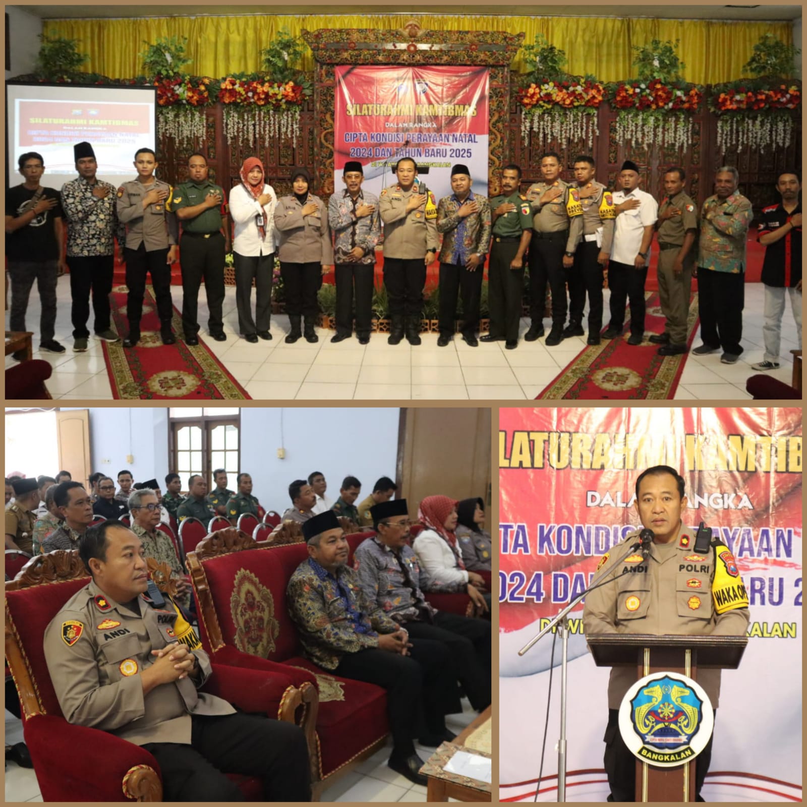 Cooling System Pasca Pilkada Dan Jelang Nataru, Polres Bangkalan Gelar Silaturahmi Kamtibmas