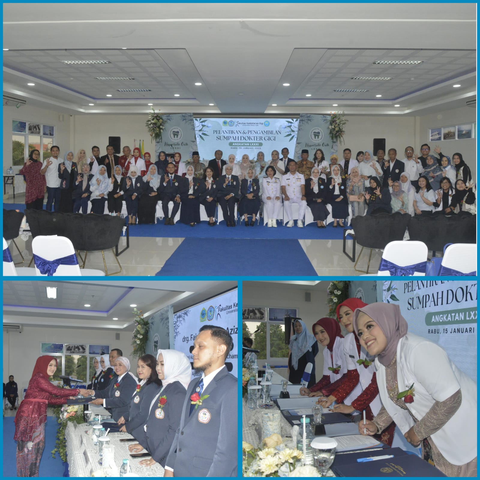 Tujuh Dokter Gigi Baru UHT Resmi Dilantik dalam Prosesi Pengambilan Sumpah
