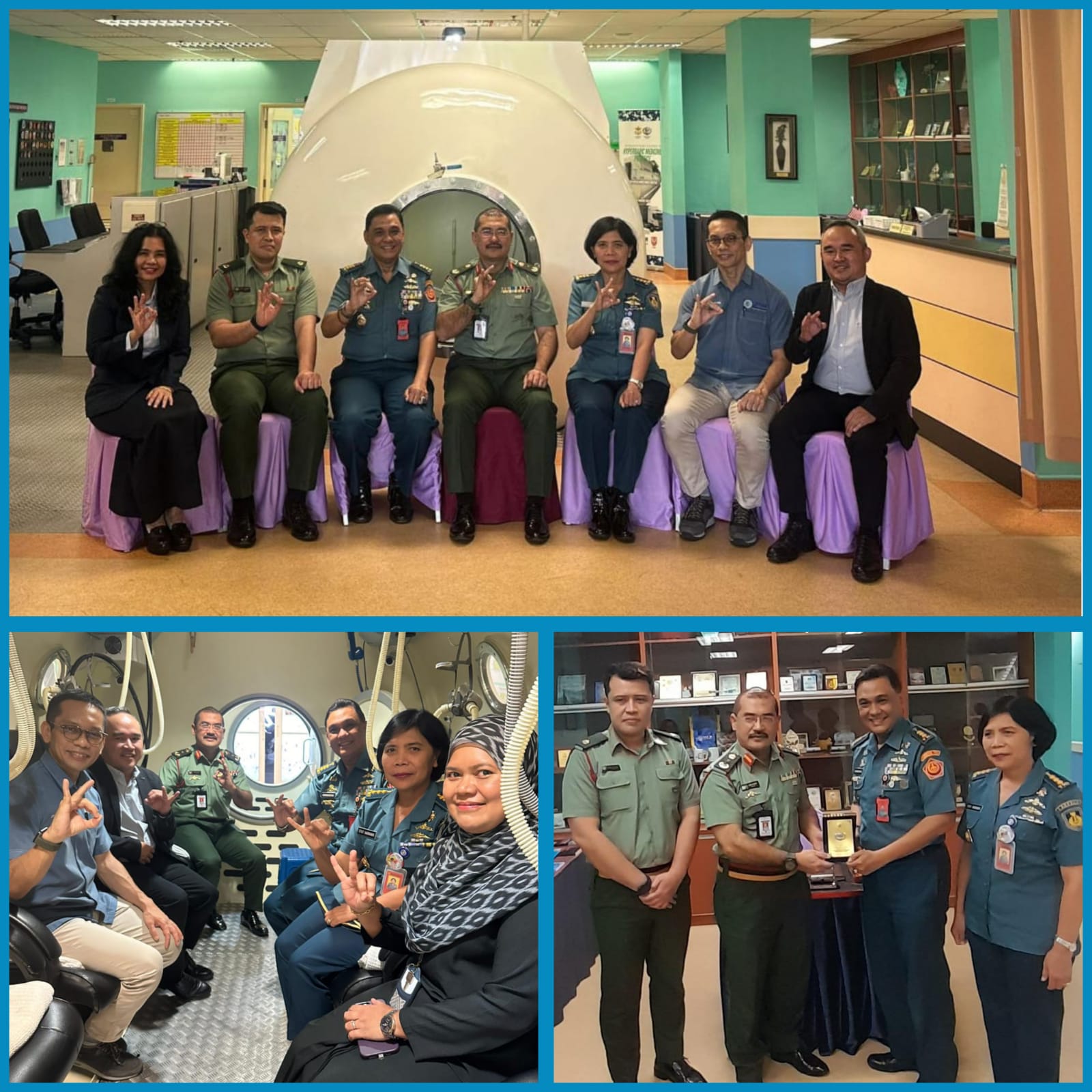 Benchmarking ke Hospital Teuku Mizan, Prodi SpKL FK UHT Tinjau ICU Mini Chamber Hiperbarik