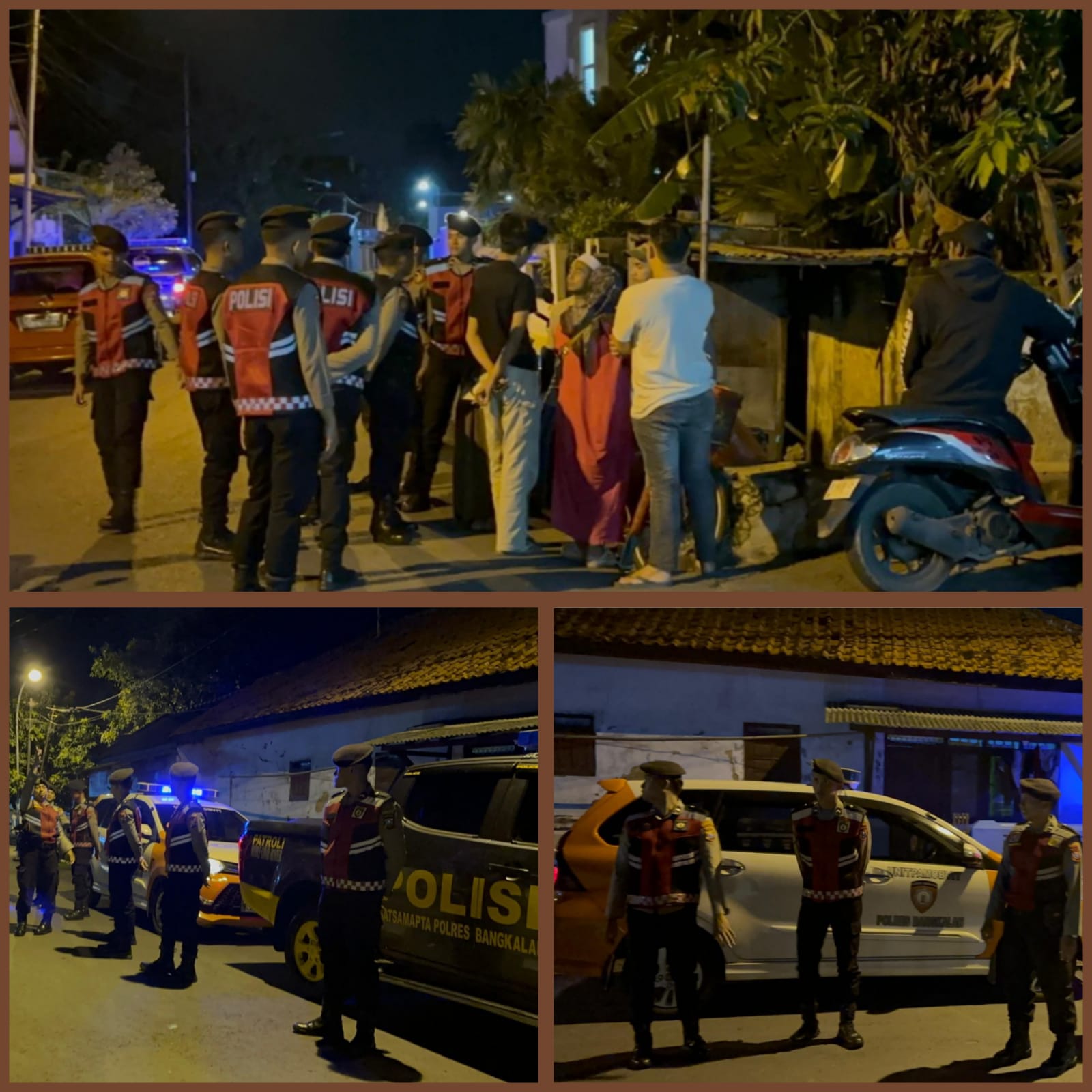 Polres Bangkalan Lakukan Patroli Antisipasi Balap Sepeda Motor di Malam Hari dan Sangat Mengganggu Warga
