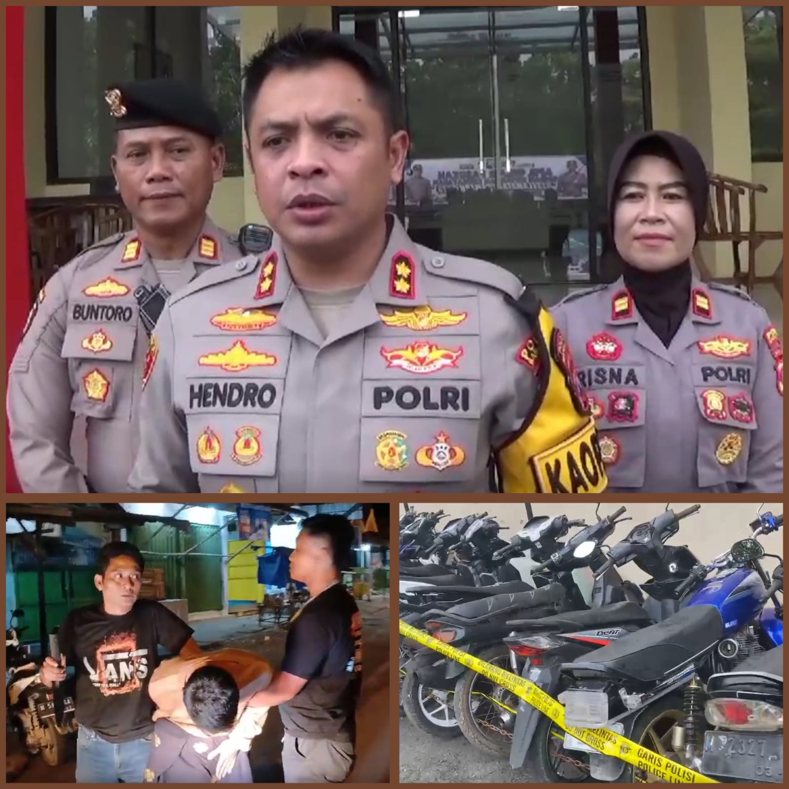Polres Bangkalan Amankan Pria Bawa Sajam dan 39 Unit Motor Hasil Balap Liar