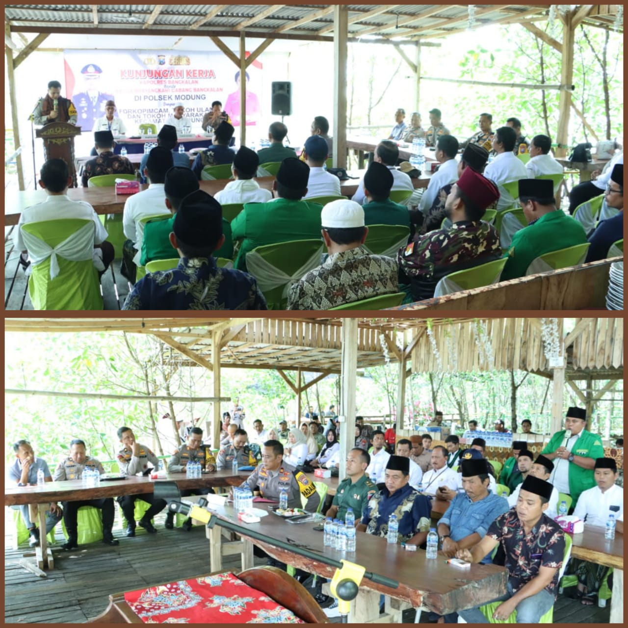 Unik! Serap Aspirasi Masyarakat Modung, Kapolres Bangkalan Gelar Kunker di Watu Gendong