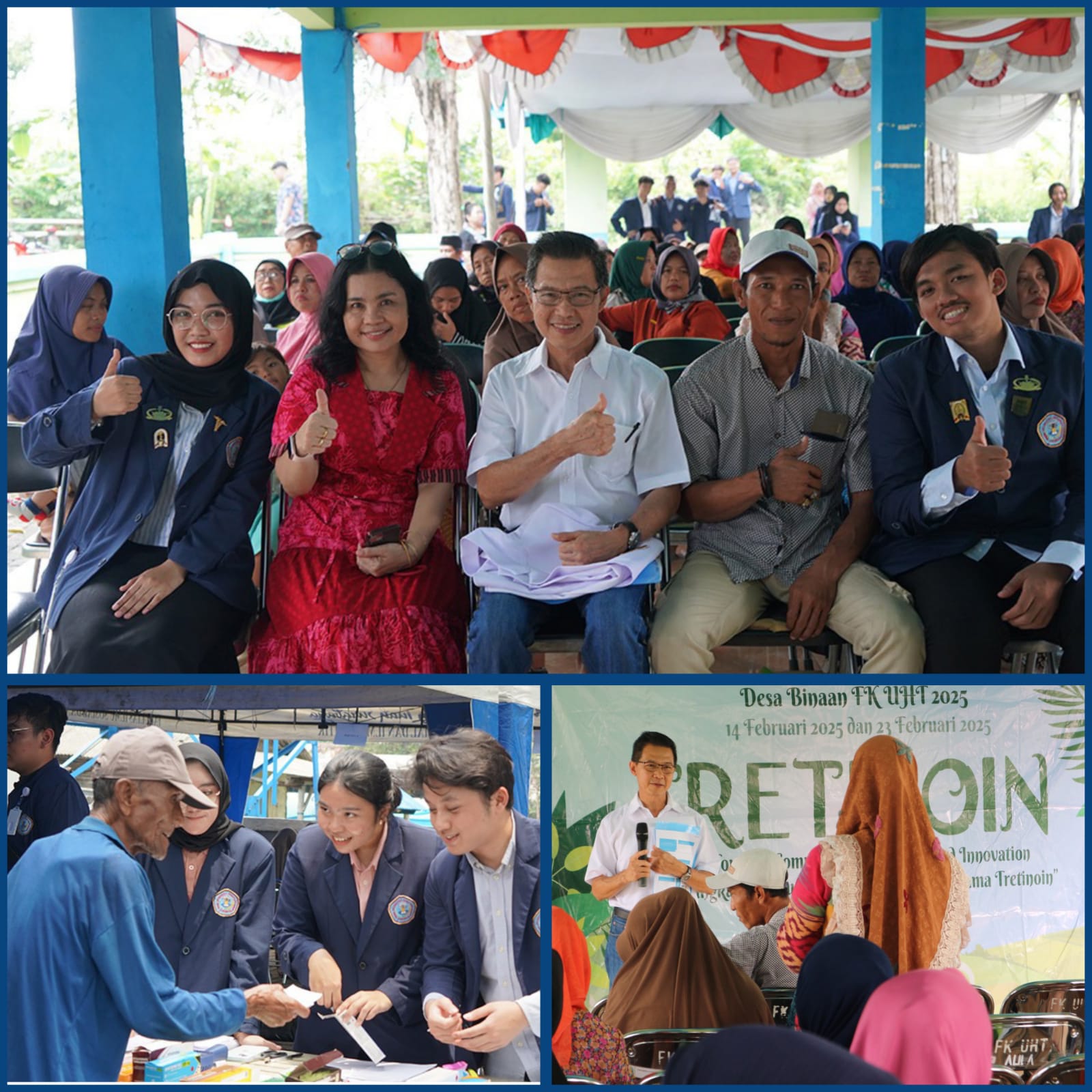 Satu langkah, Seribu dampak: Desa sehat bersama Tretinoin”Kegiatan Pengabdian Masyarakat Desa Binaan Fakultas Kedokteran UHTdi Dusun Tlocor, Sidoarjo