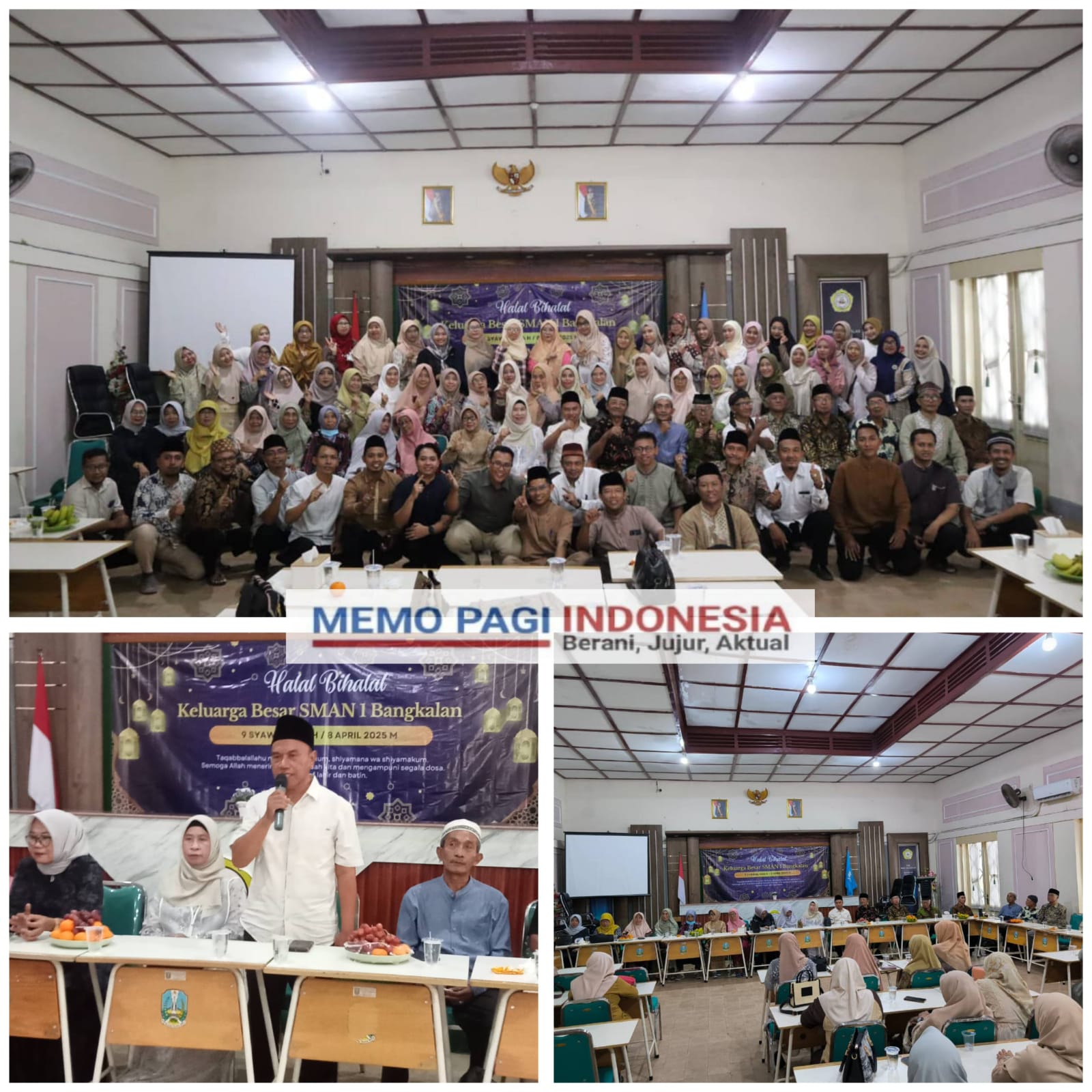 Keluarga Besar SMA Negeri 1 Bangkalan Gelar Halal Bihalal 1446.H/2025.M ” Jalin Silaturahmi dan Rasa Persaudaraan “
