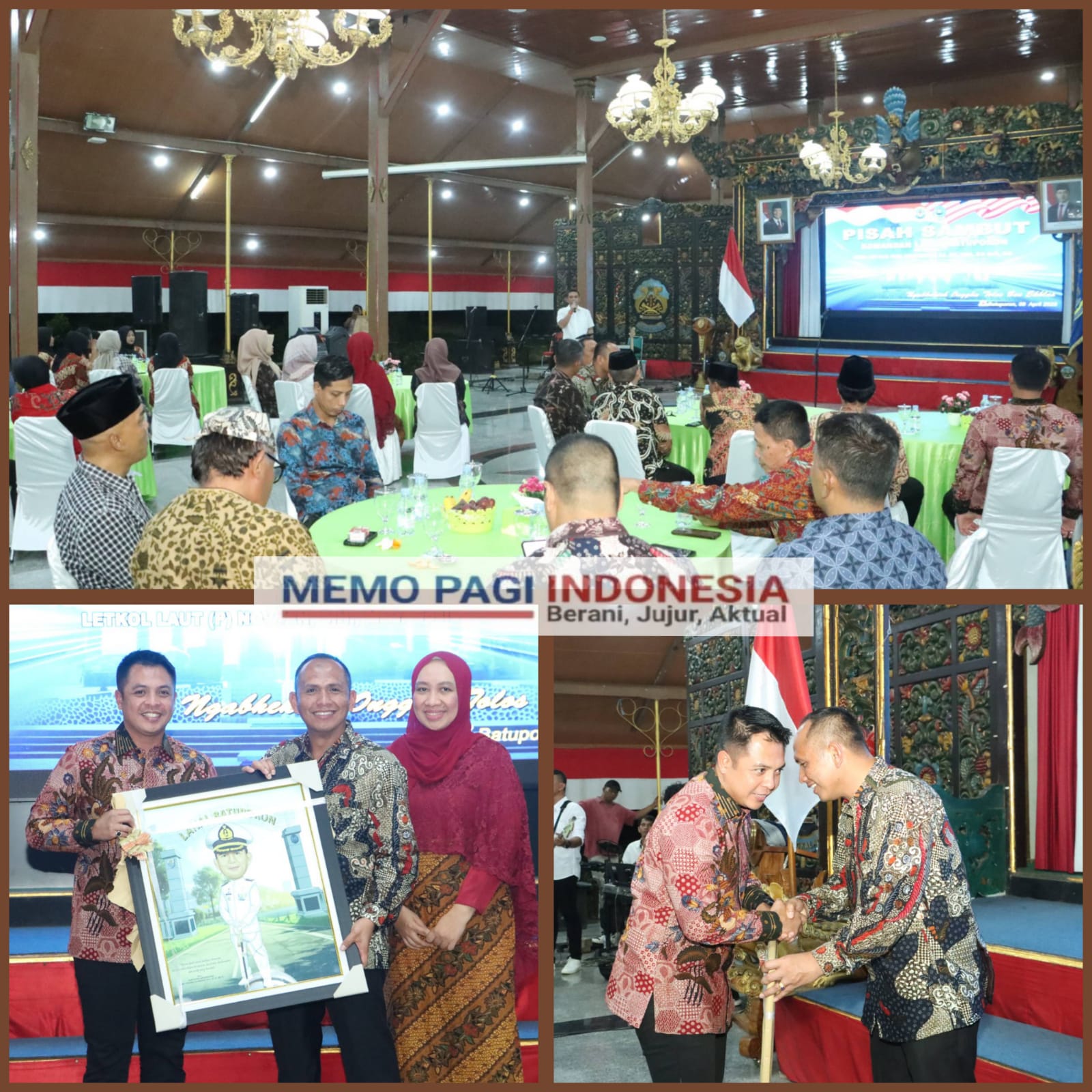 Hadiri Pamit Kenal Danlanal Batuporon, Kapolres Bangkalan Sampaikan Terimakasih Atas Dedikasinya