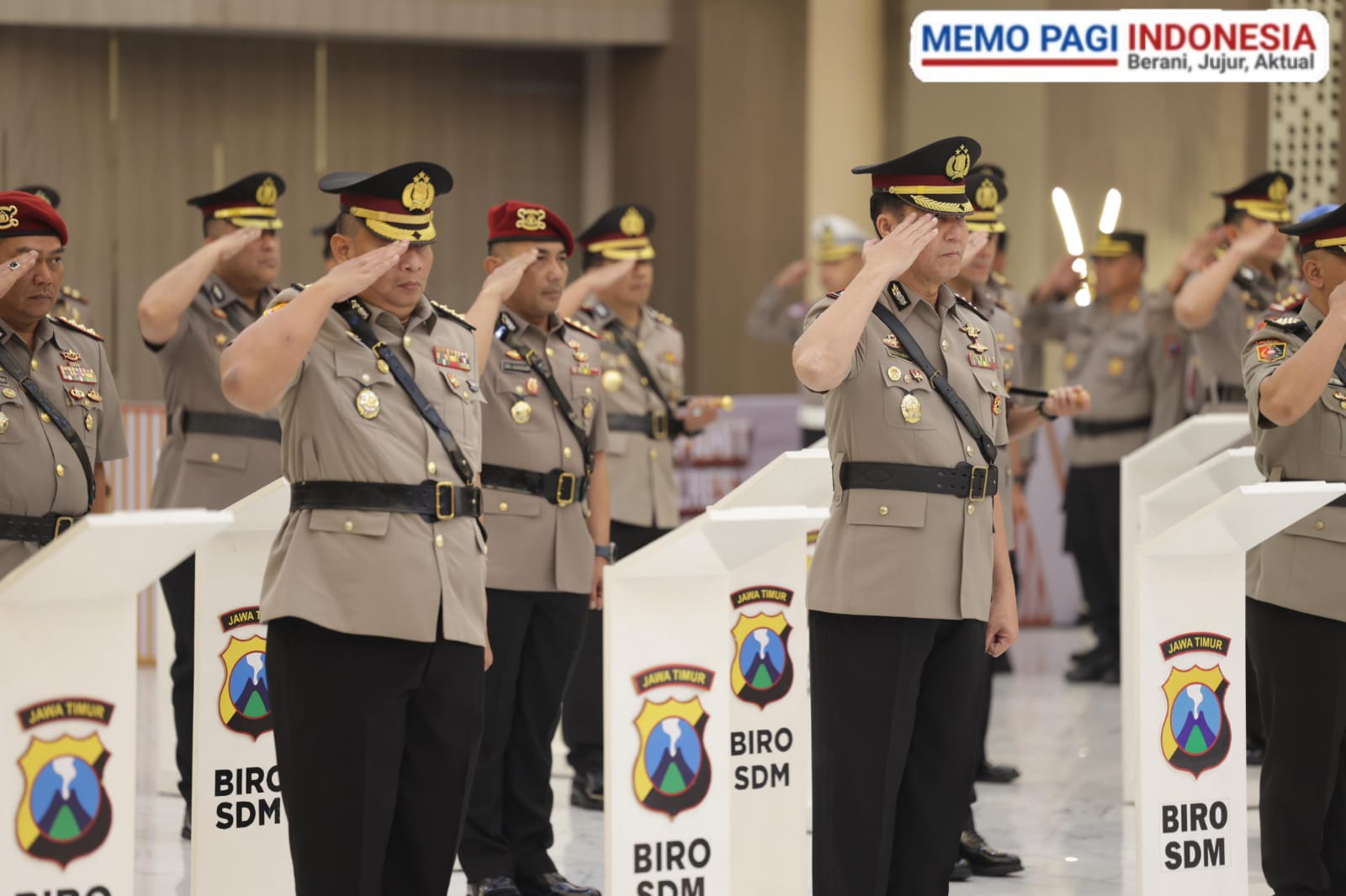 Kapolda Jatim Pimpin Sertijab Pejabat Utama dan Sejumlah Kapolres