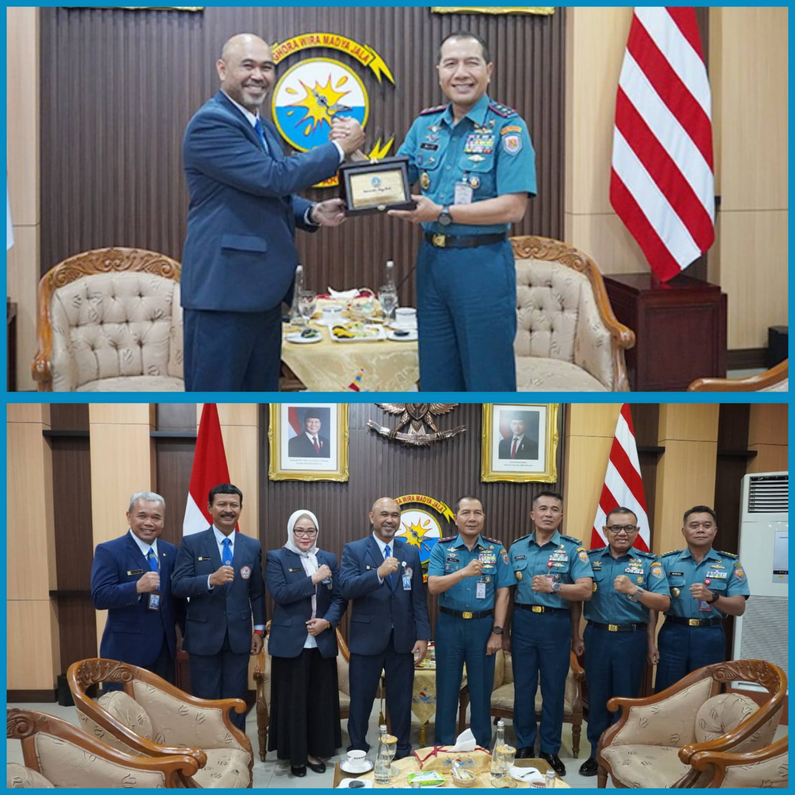 Rektor Universitas Hang Tuah Kunjungi Pangkoarmada II, Perkuat Sinergi Pendidikan Maritim dan SDM Unggul