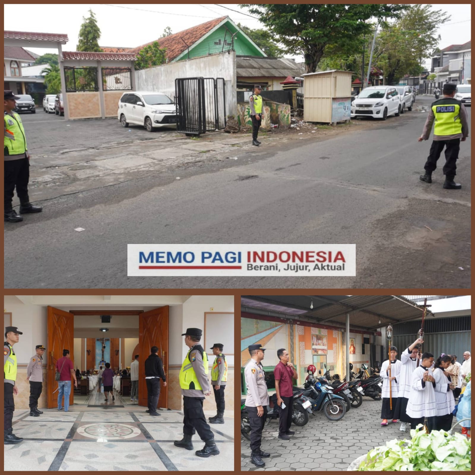 Amankan Ibadah Paskah, Polres Bangkalan Siagakan Personel di Gereja Paroki Maria Fatima