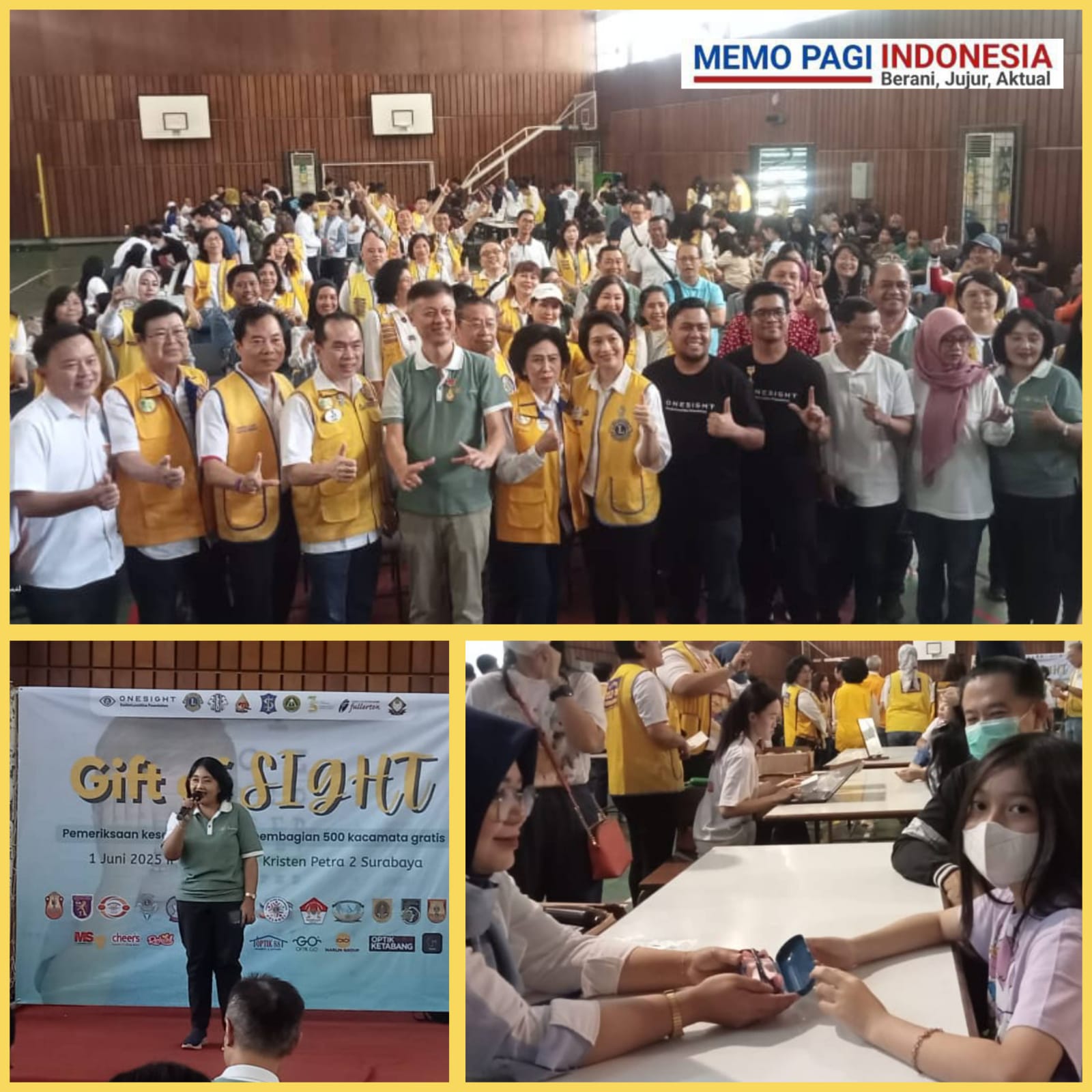 Kepedulian Lions Club Internasional District 307-B2 Gelar Baksos Bertajuk “Gift of Sight”, Bagikan 500 Kacamata Gratis Bagi Pelajar