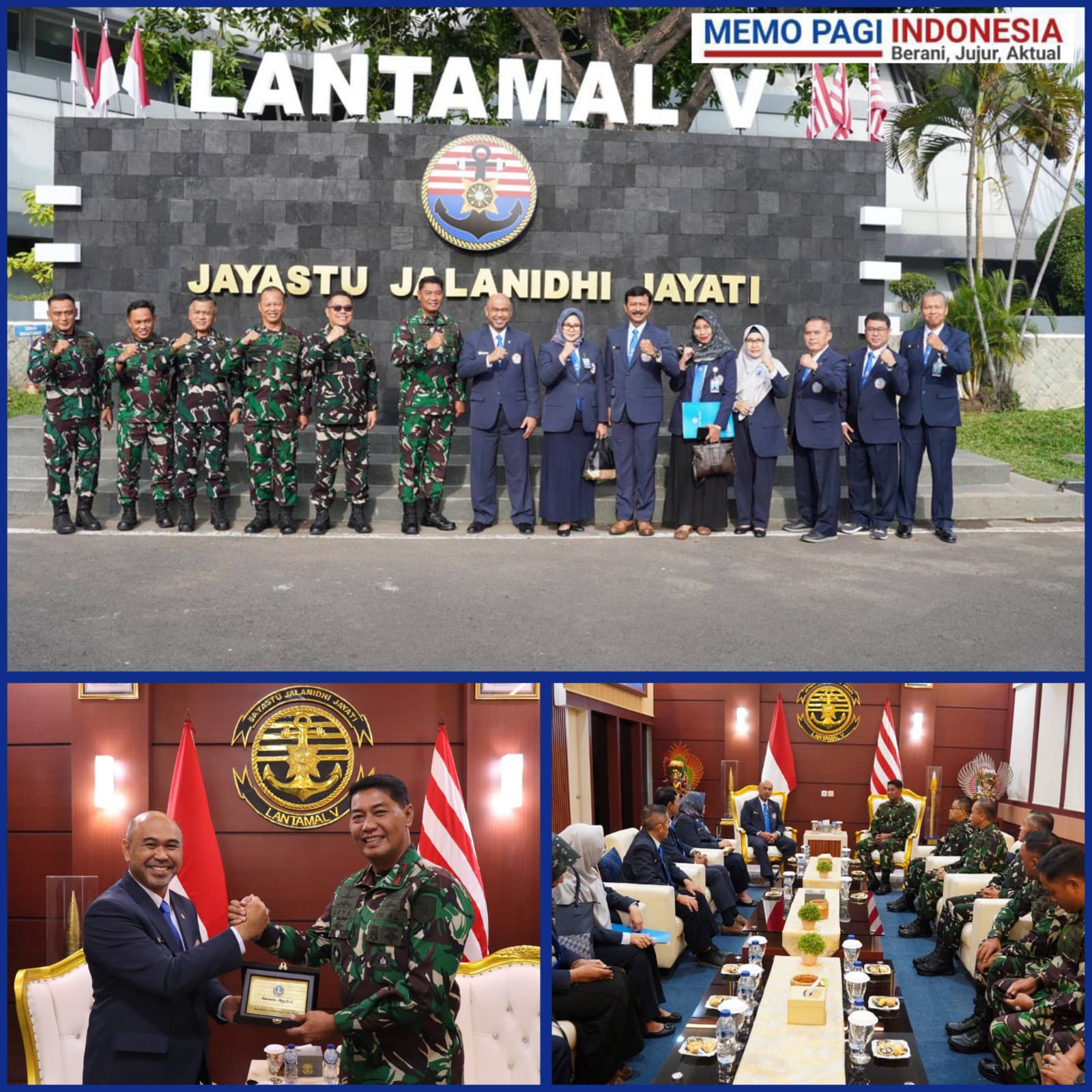 Rektor UHT Lakukan Kunjungan Kehormatan ( courtesy call) ke Lantamal V Surabaya, Perkuat Sinergi Maritim