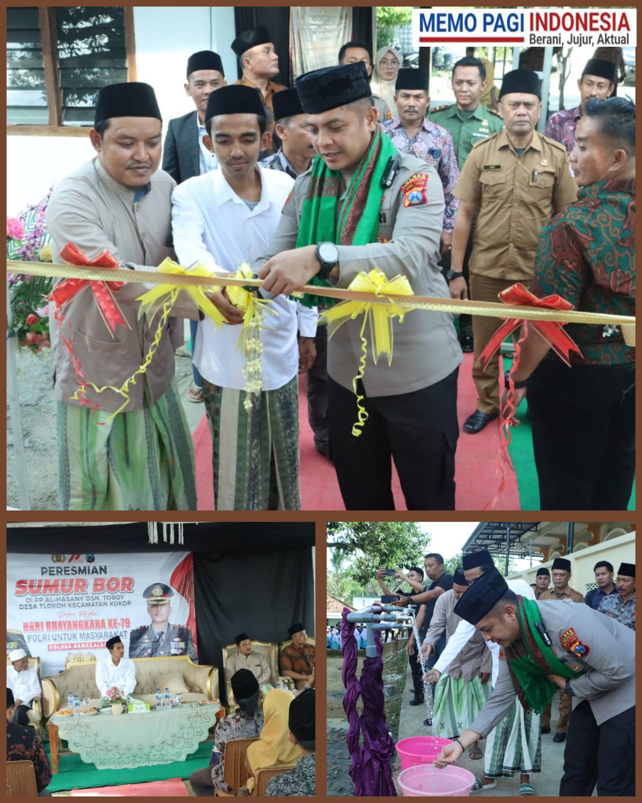 Demi Kelangsungan Hidup Masyarakat, Kapolres Bangkalan Resmikan Sumur Bor di Wilayah Kokop