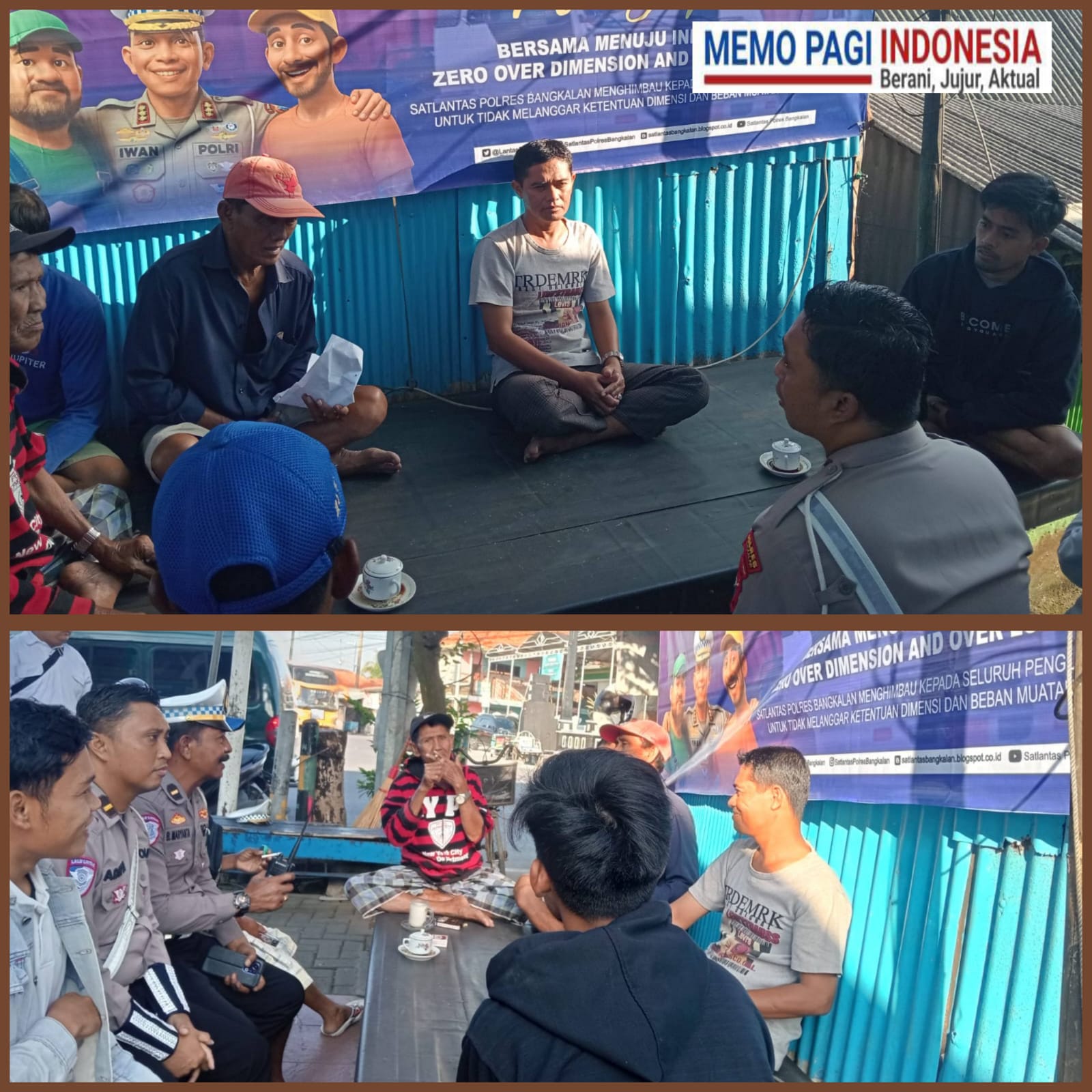 Jelang Ops Patuh Semeru 2025, Satlantas Polres Bangkalan Lakukan Sosialisasi Kendaraan OD dan OL
