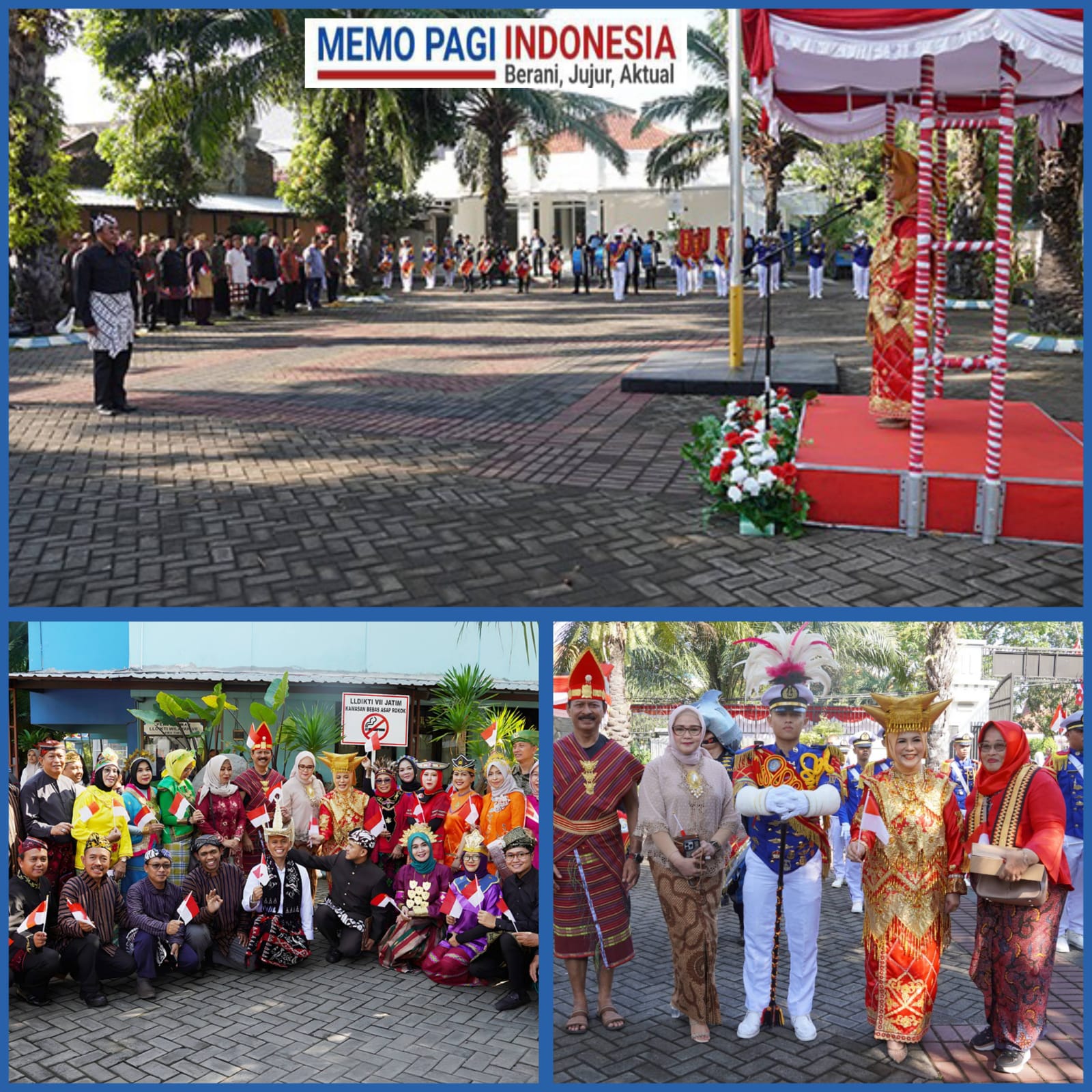 Wakil Rektor I dan II Universitas Hang Tuah Hadiri Upacara HUT ke-80 RI LLDIKTI Wilayah VII, Petugas Didominasi Civitas UHT