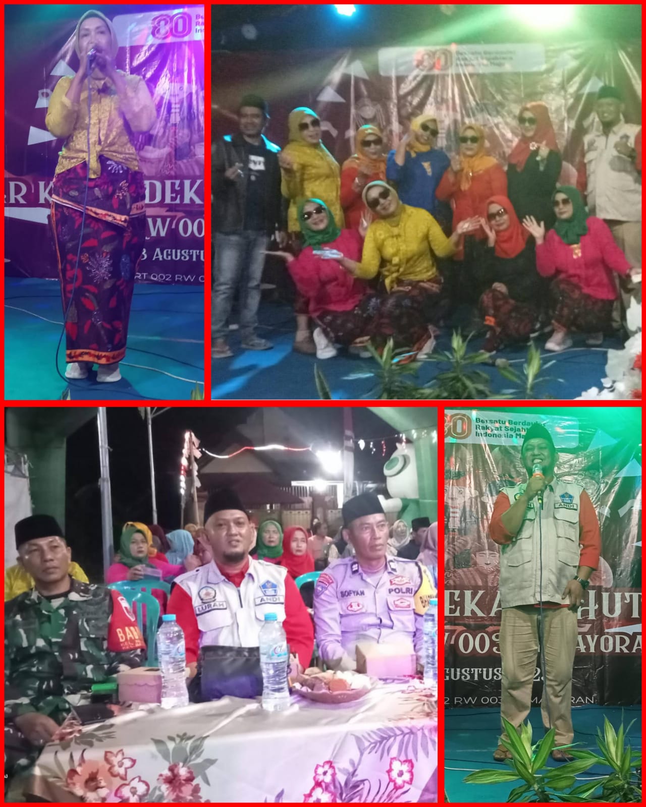 Puncak Gebyar Semarak Peringatan HUT RI ke-80: Pemuda-Pemudi dan Ibu-Ibu RT 02 RW 03 Kelurahan Kemayoran Bahagia Gelar Berbagai Penampilan Spektakuler