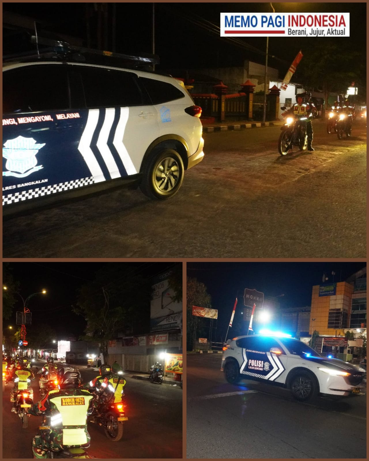 Patroli Skala Besar TNI-Polri Digelar, Polres Bangkalan : Bentuk Komitmen Beri Rasa Aman dan Nyaman ke Masyarakat