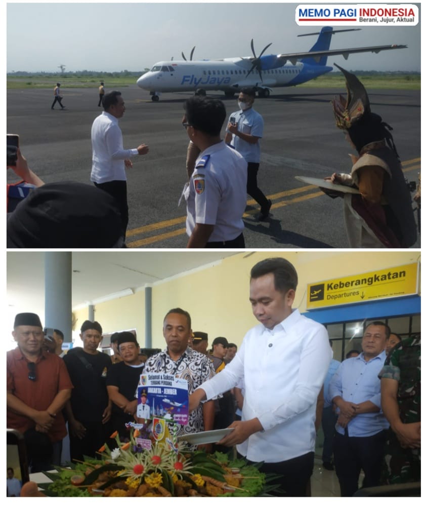 Kebersamaan dan Kerja Keras Seluruh Pihak. Akhirnya Terwujud Penerbangan Perdana Jember – Jakarta