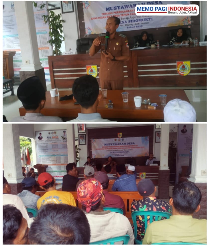 Musyawarah Desa Sidomukti, Menyatukan Aspirasi untuk Perencanaan dan Pembangunan Tahun 2026-2027
