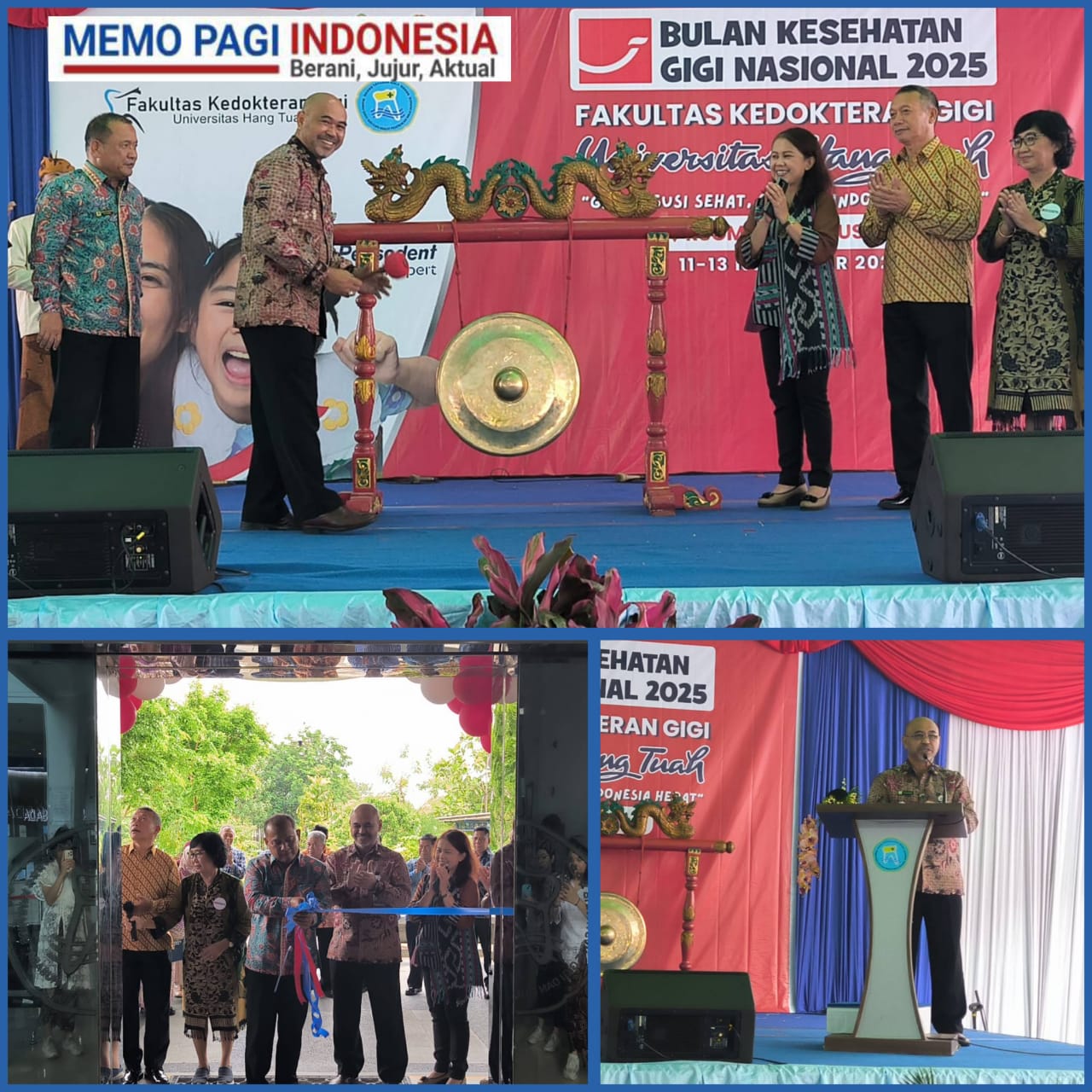 Rektor Universitas Hang Tuah Resmikan Pembukaan Bulan Kesehatan Gigi Nasional (BKGN) 2025