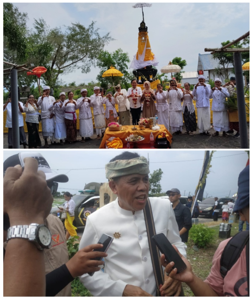 Gus Bupati Jember Pererat Silaturahmi Umat Hindu dalam Kegiatan “Bunga Desaku” di Pura Pantai Paseban