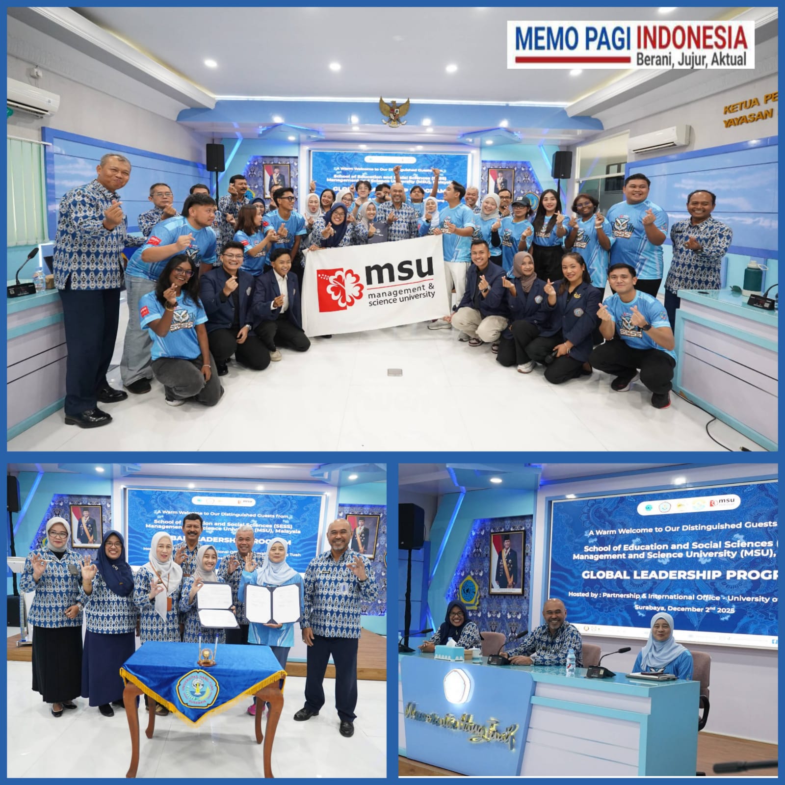 UHT–MSU Malaysia Wujudkan Pembelajaran Lintas Negara melalui Collaborative Class dan Community Service