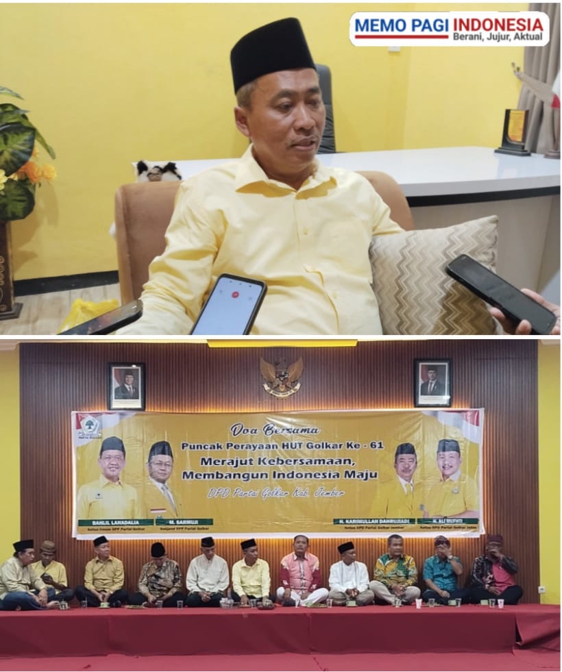 DPD Partai Golkar Jember Gelar Malam Puncak HUT ke-61,Doa Bersama Merajut Kebersamaan Membangun Indonesia Maju