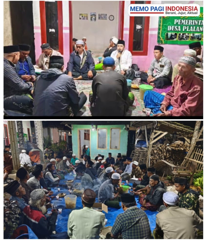 Pemdes Plalangan Gelar Pengajian Rutinan, Perkuat Silahturahmi, Pemutakhiran Data DTSen dan Keamanan Warga