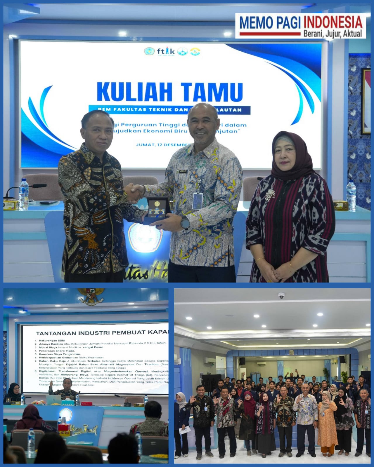 Perkuat Kolaborasi Maritim, BEM FTIK UHT Gelar Seminar Ekonomi Biru Berkelanjutan