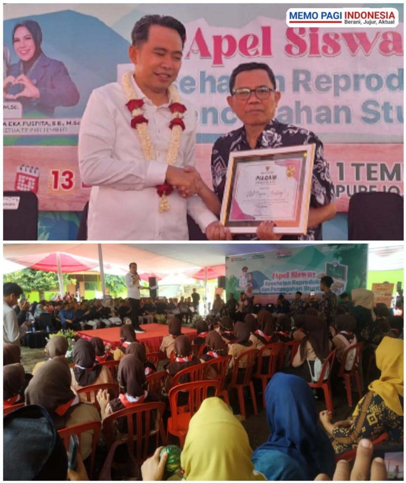 Bupati Jember Serahkan Penghargaan Pengelolaan Lingkungan Hidup kepada SMPN 2 Balung, Motto BERHIAS