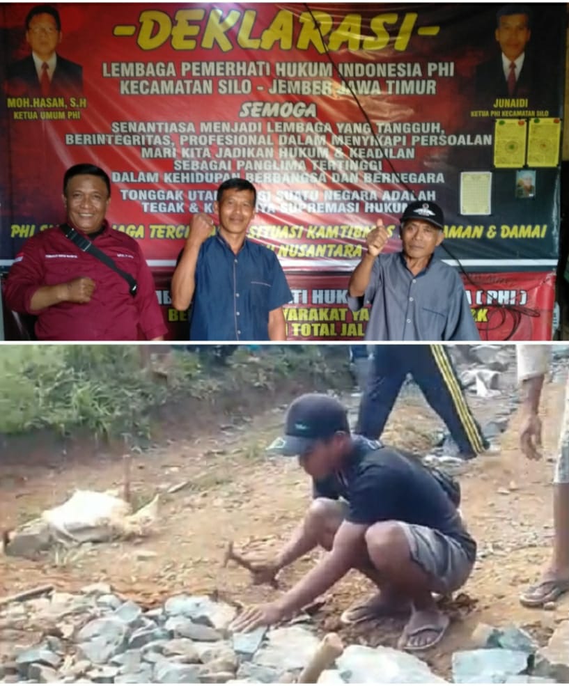 Semangat Gotong Royong Warga Dusun Baban Timur Bersama Ketua PHI Kecamatan Silo Bangun Jalan 4 Kilometer Secara Swadaya Demi Kelancaran Ekonomi Petani